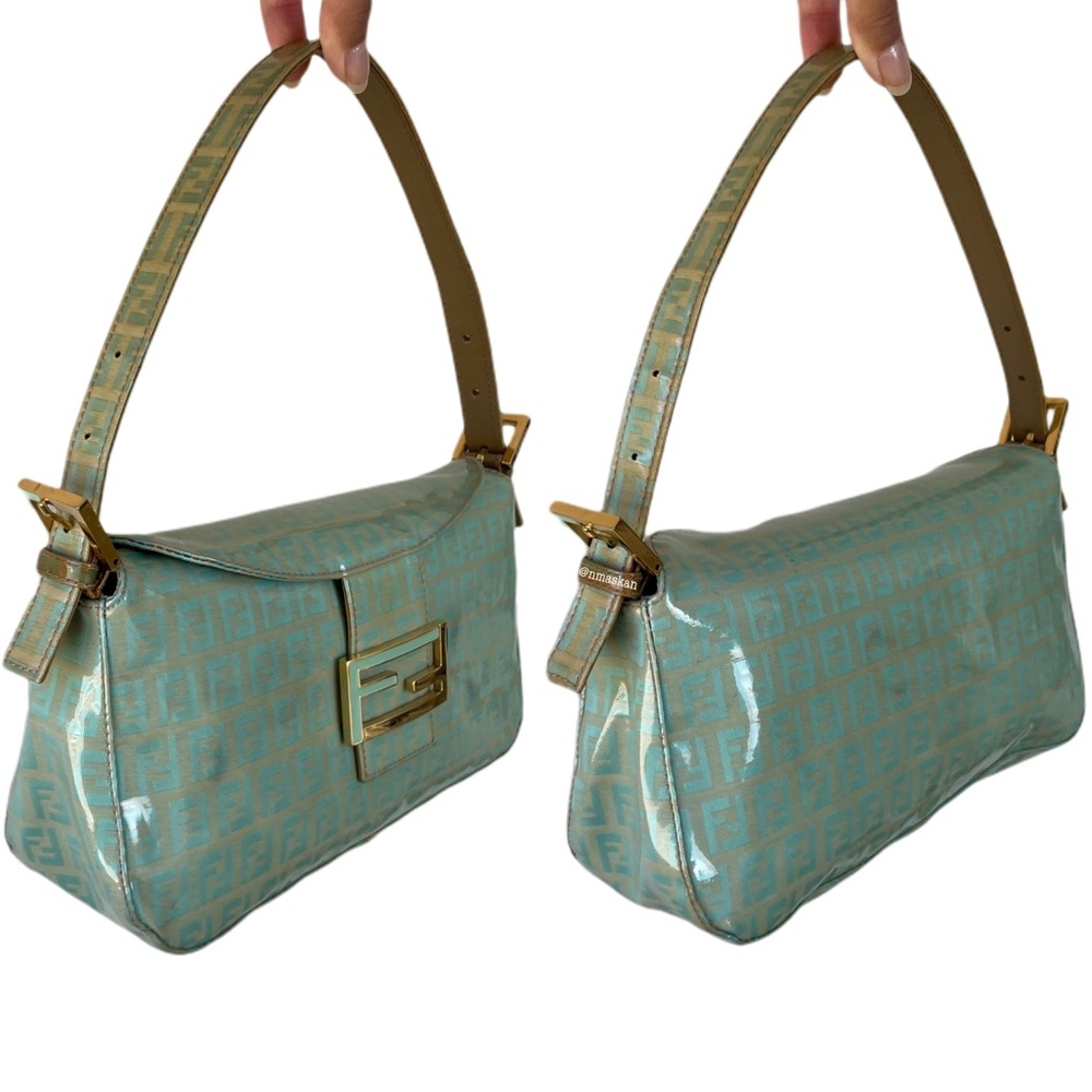 Authentic Fendi Coated Canvas Zucchino Baguette - Picture 16 of 16